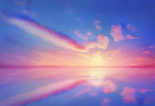 آموزش طراحی غروب خورشید در فتوشاپ